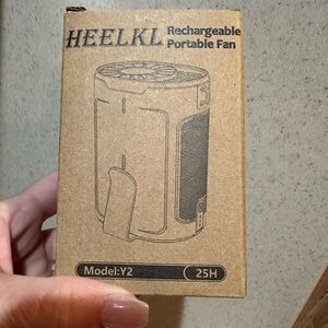 Heelkl model Y2 Portable Rechargeable Personal Waist or neck fan (25 hours) NWT
